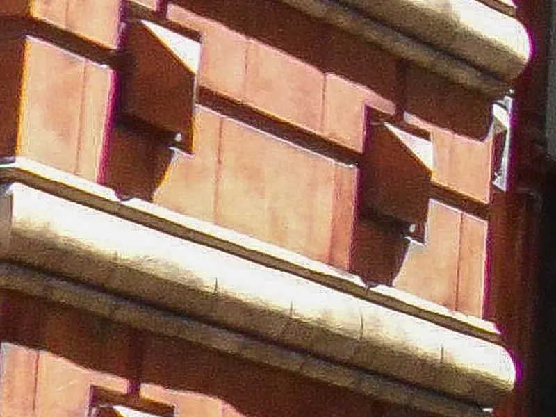 Detalle muy cercano de una fachada de Buenos Aires